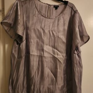 Chic Silver Women's Blouse